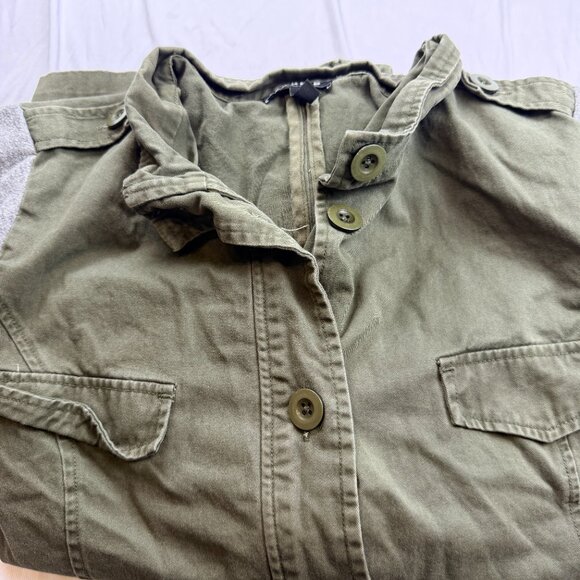 Womens Army Green Cargo Jacket Torrid - Picture 6 of 6